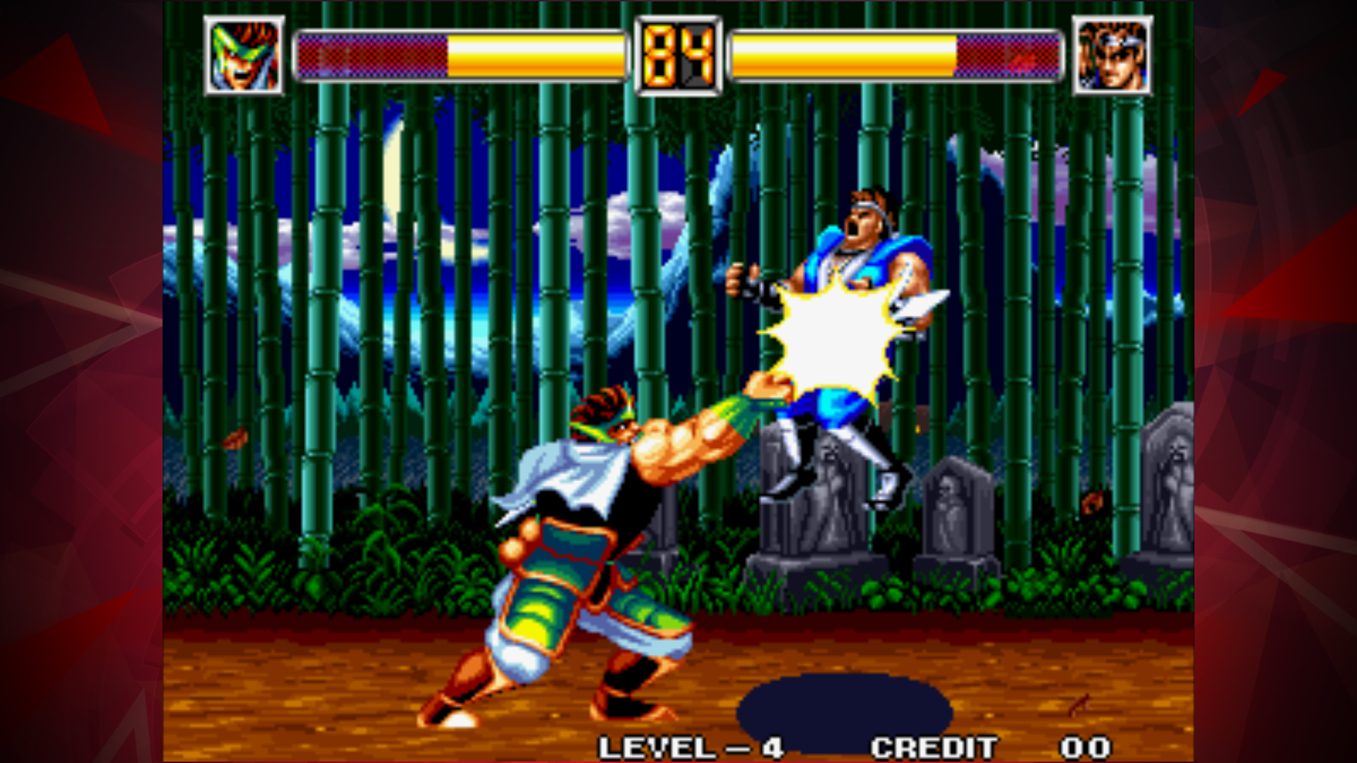 WORLD HEROES 2 JET ACA NEOGEO Game Screenshot