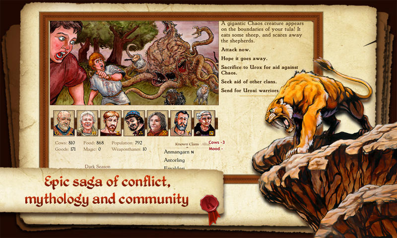 King of Dragon Pass: Text RPG Game Screenshot