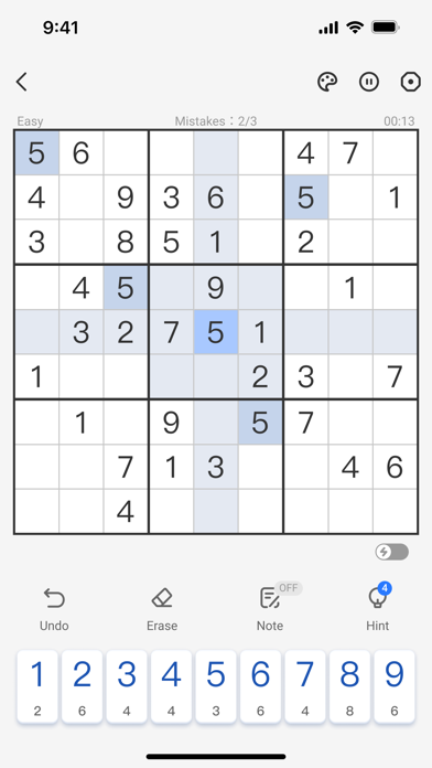 Sudoku:Daily Sudoku Puzzle ゲームのスクリーンショット