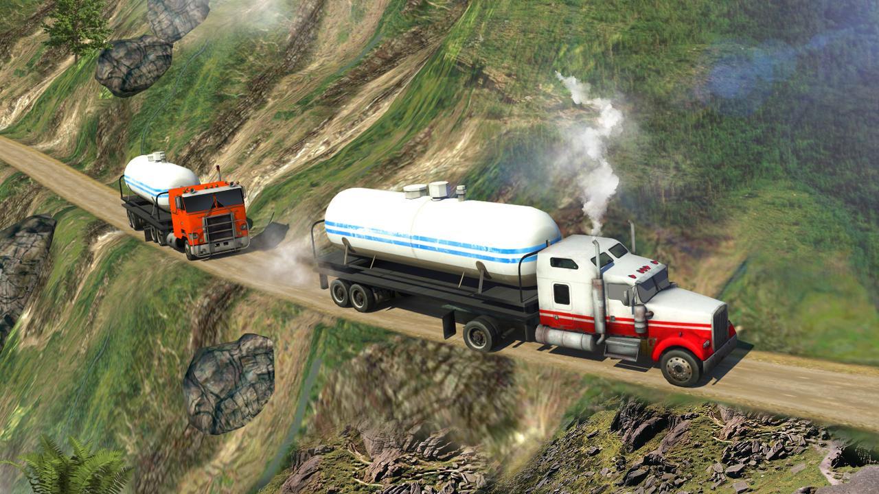 Oil Tanker Truck Simulator: Hill Driving Game Screenshot