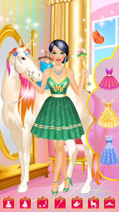 Screenshot of Magic Princess - Girls Makeup & Dressup Salon Game