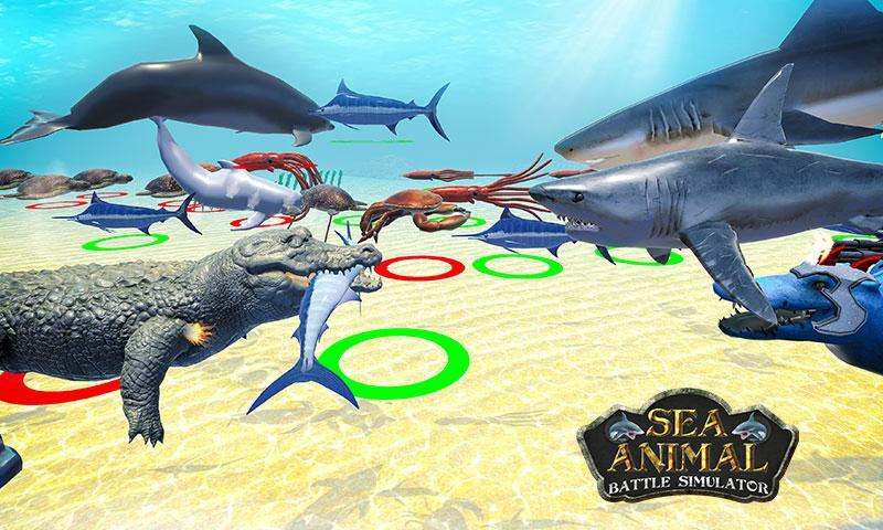 Screenshot of Sea Animal Kingdom: War Simula