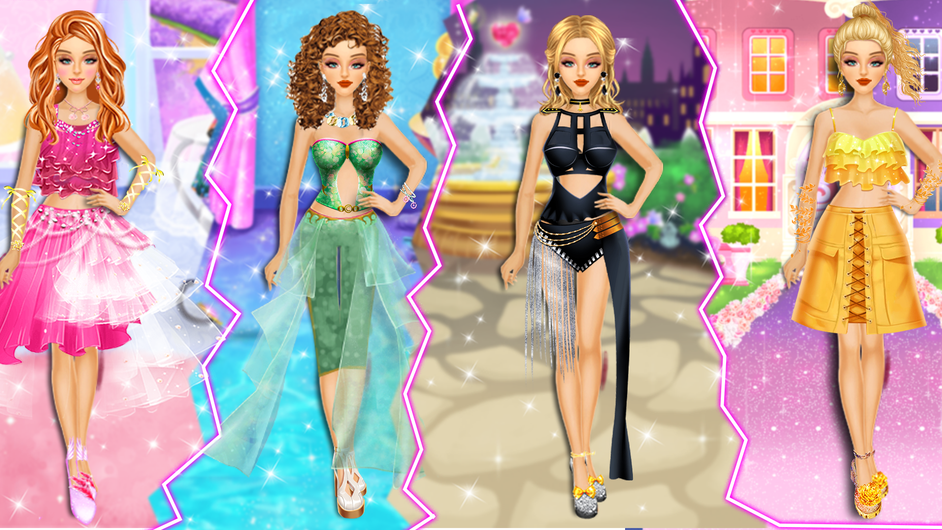 green emerald velvet dress Barbie Magical Fashion - Dress Up