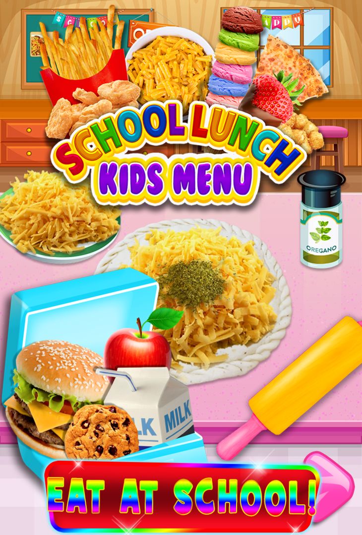 School Lunch Food Maker FREE 게임 스크린 샷