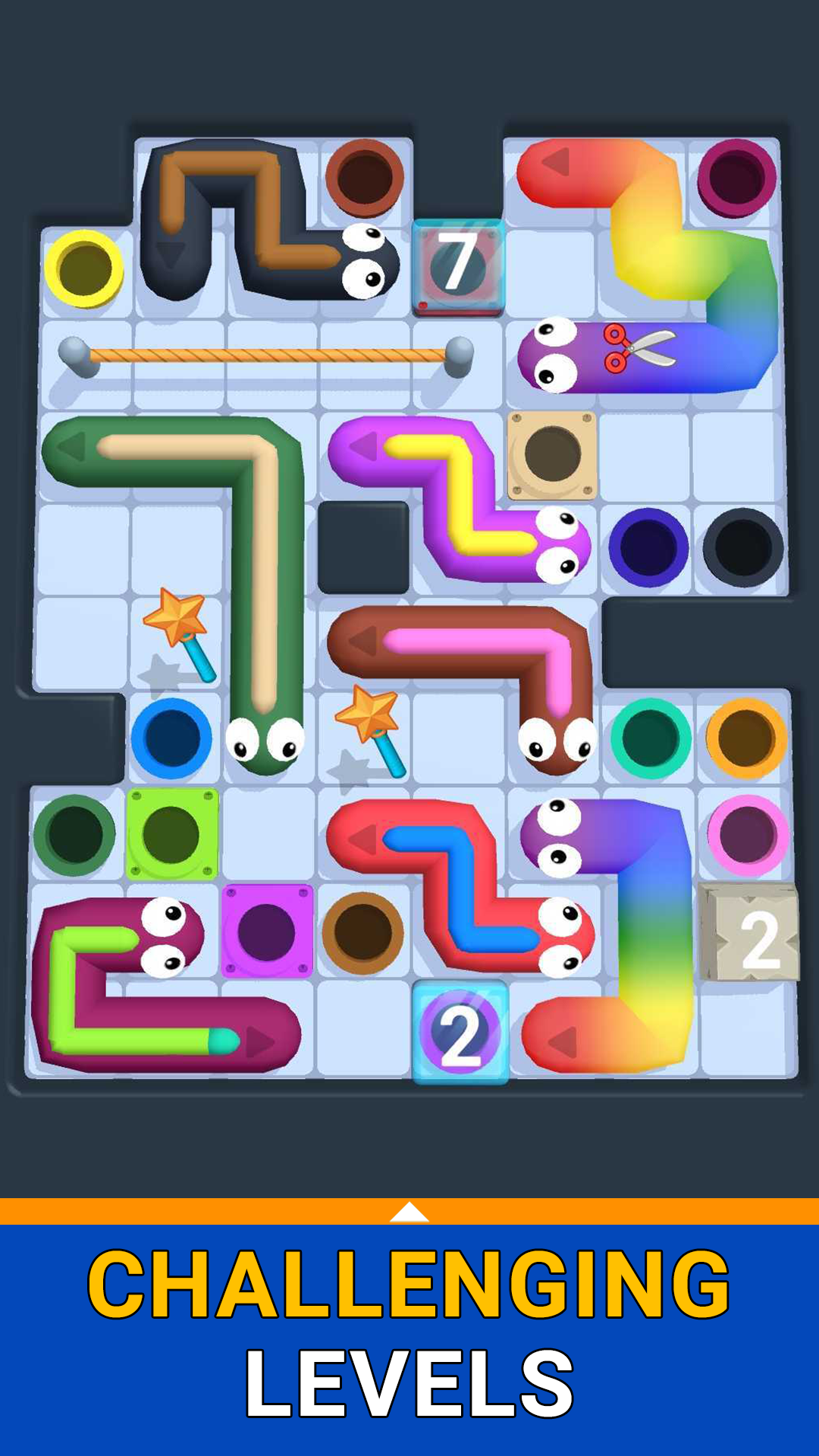 Worm Hole: Color Puzzle Game Screenshot