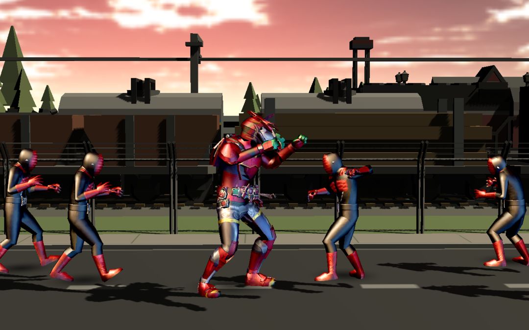 Screenshot of Rider Wars : Gaim Henshin Fighter Legend Climax