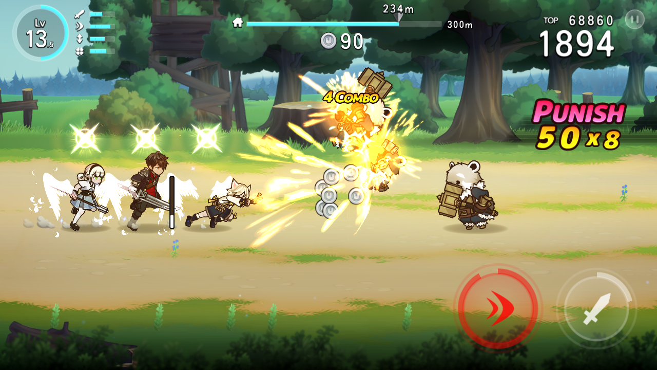 Cuplikan Layar Game FANTASYxRUNNERS R