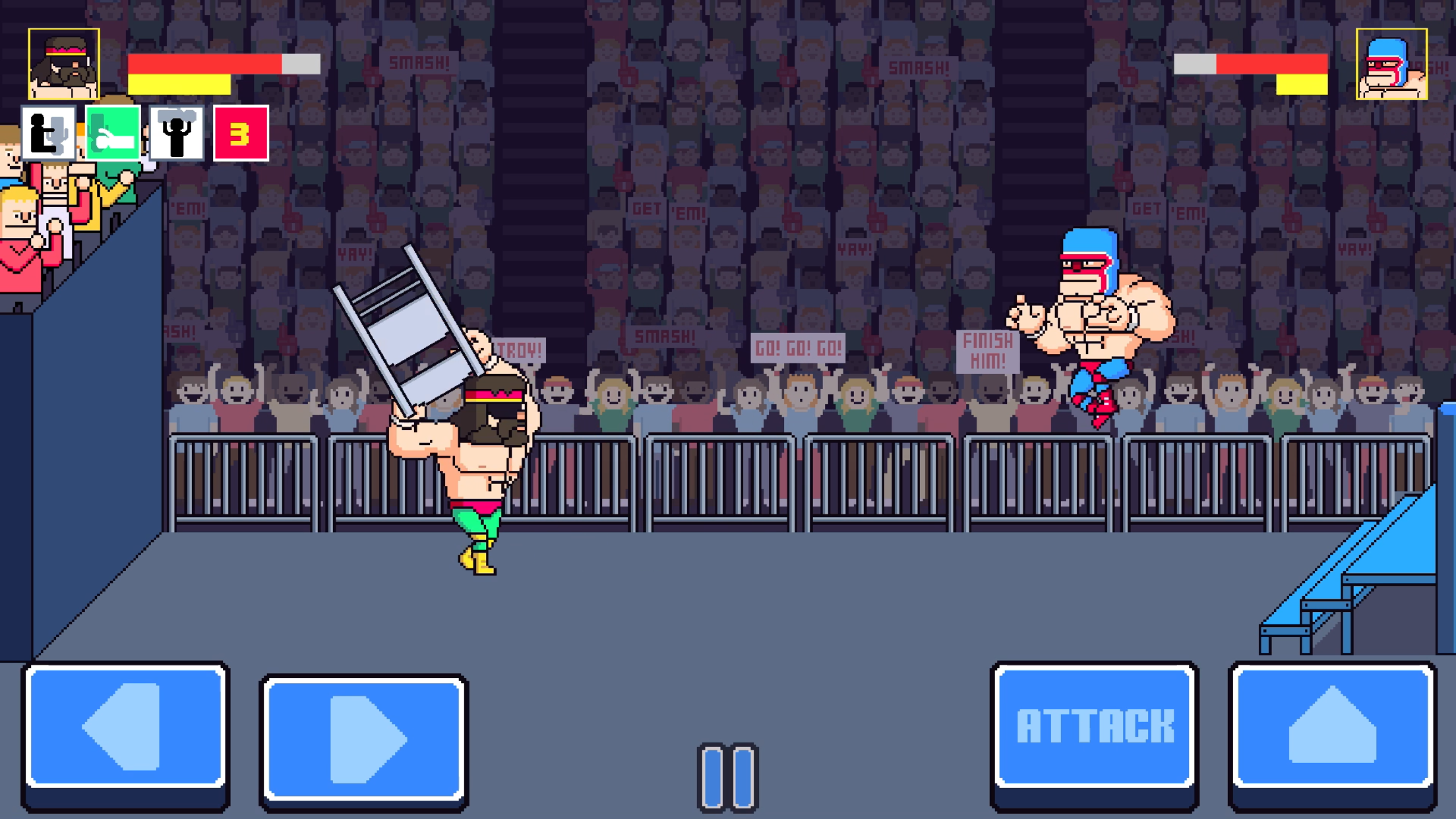 Rowdy City Wrestling Game Screenshot