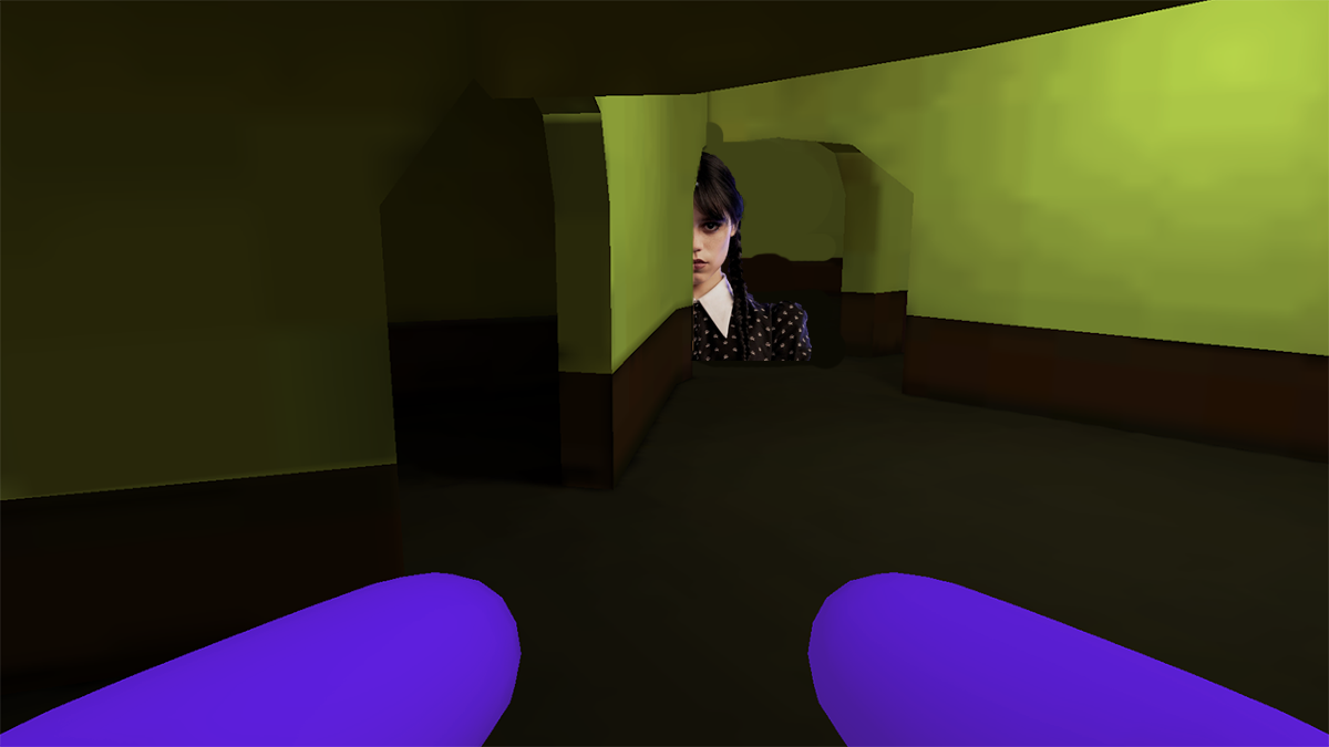 Wednesday Chasing Game Screenshot