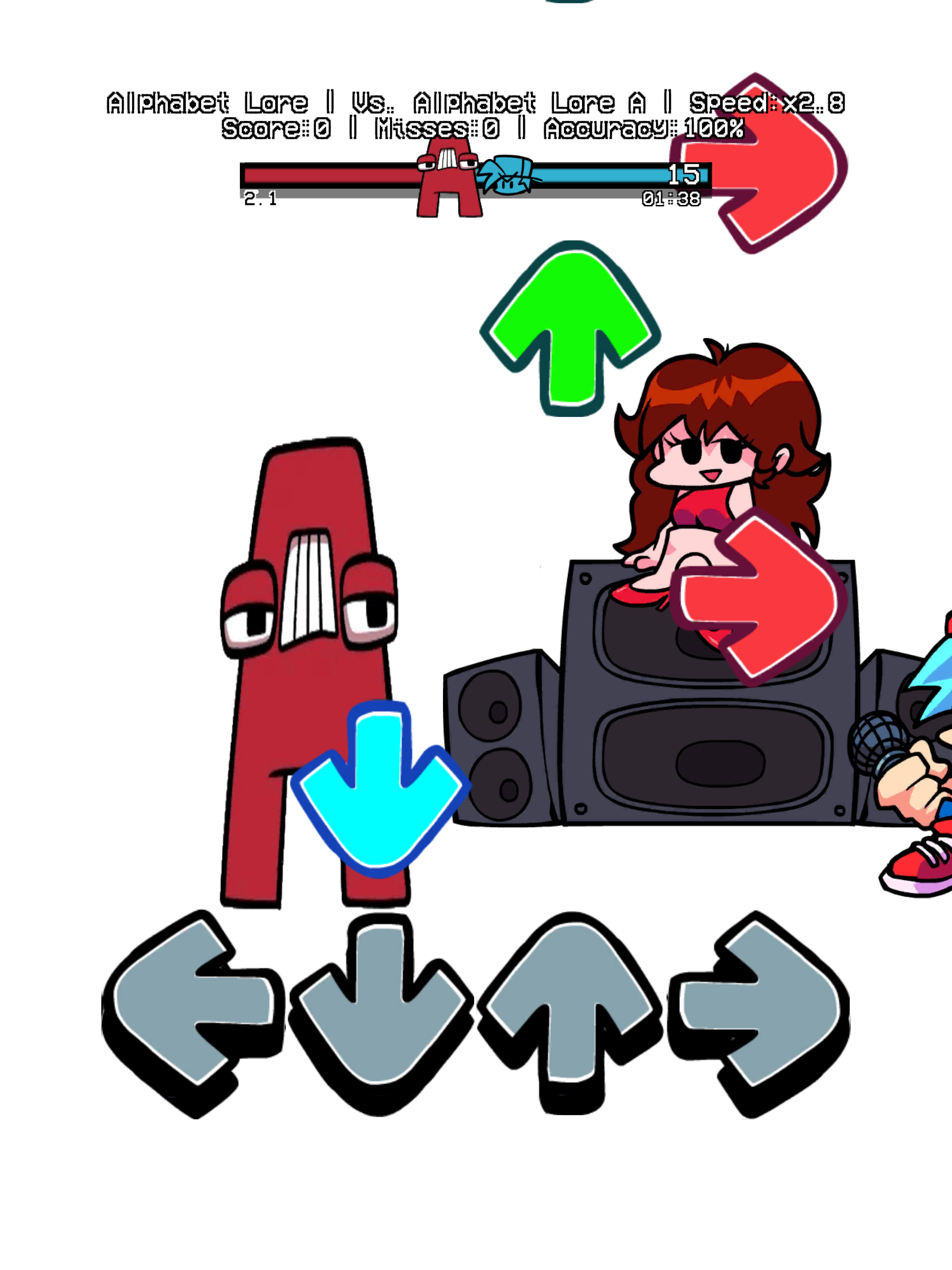 FNF Alphabet Lore Funkin Mod Game Screenshot