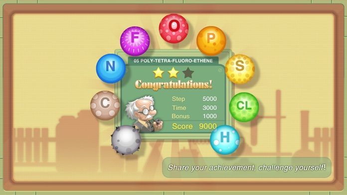 Screenshot of Atoms & Molecules Puzzle Game of Chemistry
