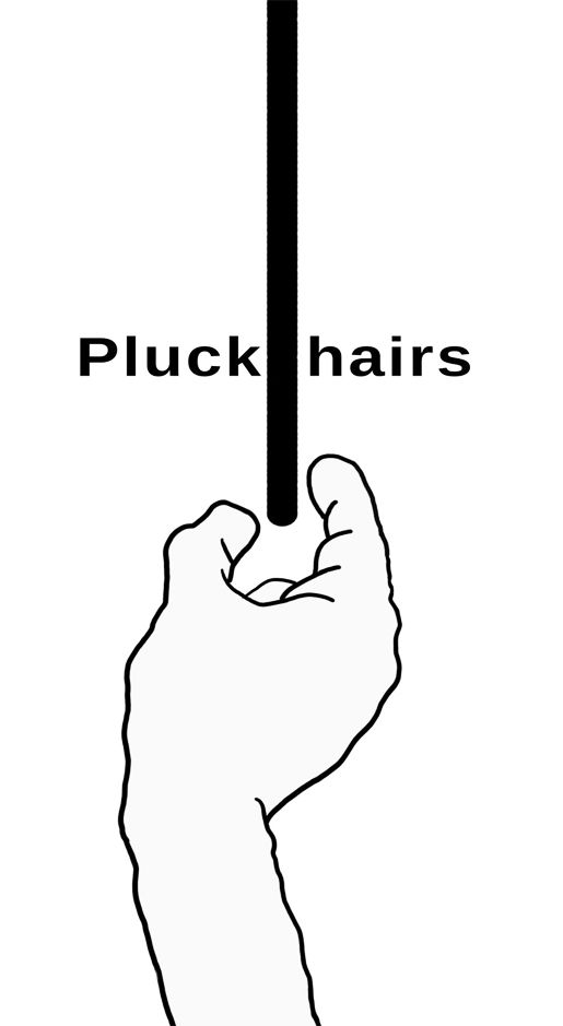 Screenshot of Pluck It : hairs and emotions