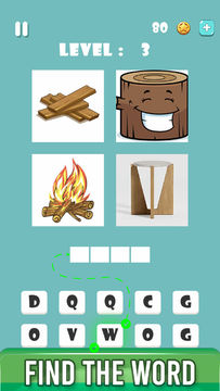 4 Pics 1 Word Fun Quiz Games Game Screenshot