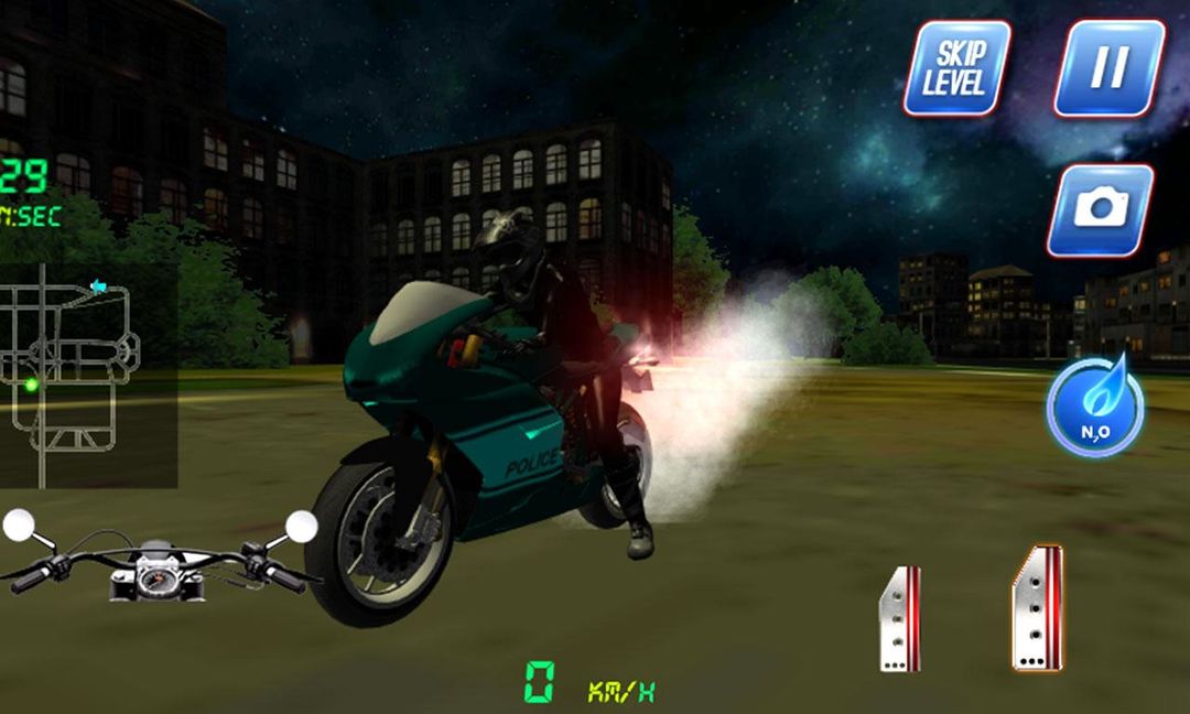 Screenshot of 3D Police Motorcycle Race 2016