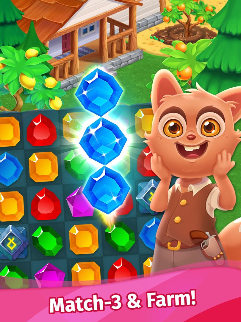 Diamond Treasure: Free Jewel Match 3 Games ภาพหน้าจอเกม