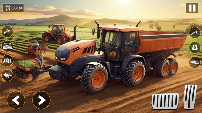 Ranch Tractor Farming Sim 2023 ゲームのスクリーンショット