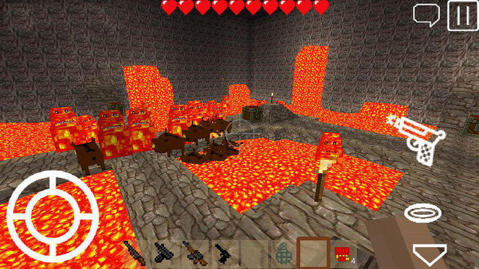 Captura de Tela do Jogo 积木枪战 Pixel Block Gun 3D