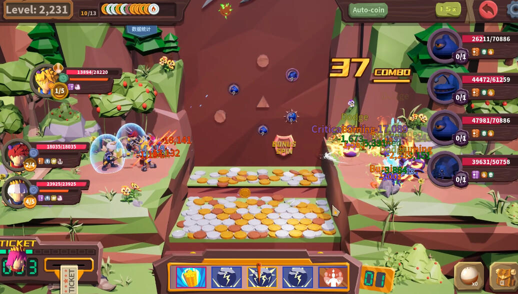 Coin Push RPG Game Screenshot