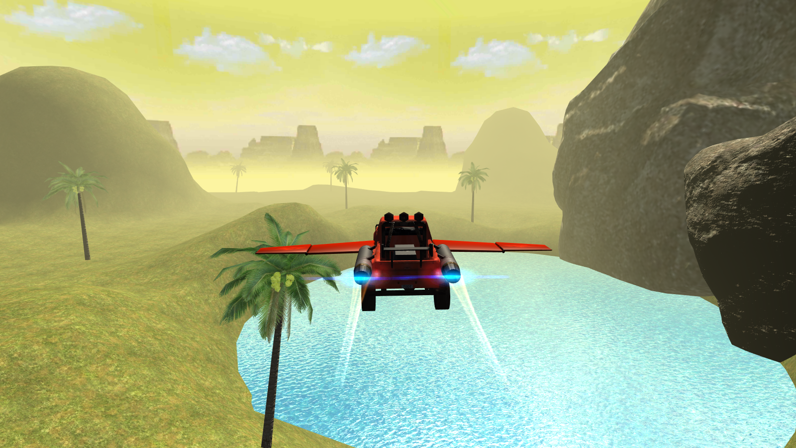 Flying Car: Offroad Pickup 4x4 Game Screenshot