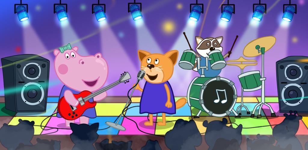 Banner of Queen Party Hippo: Permainan Muzik 1.3.0