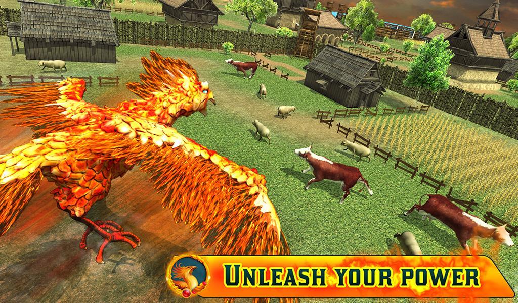 Angry Phoenix Revenge 3D Game Screenshot