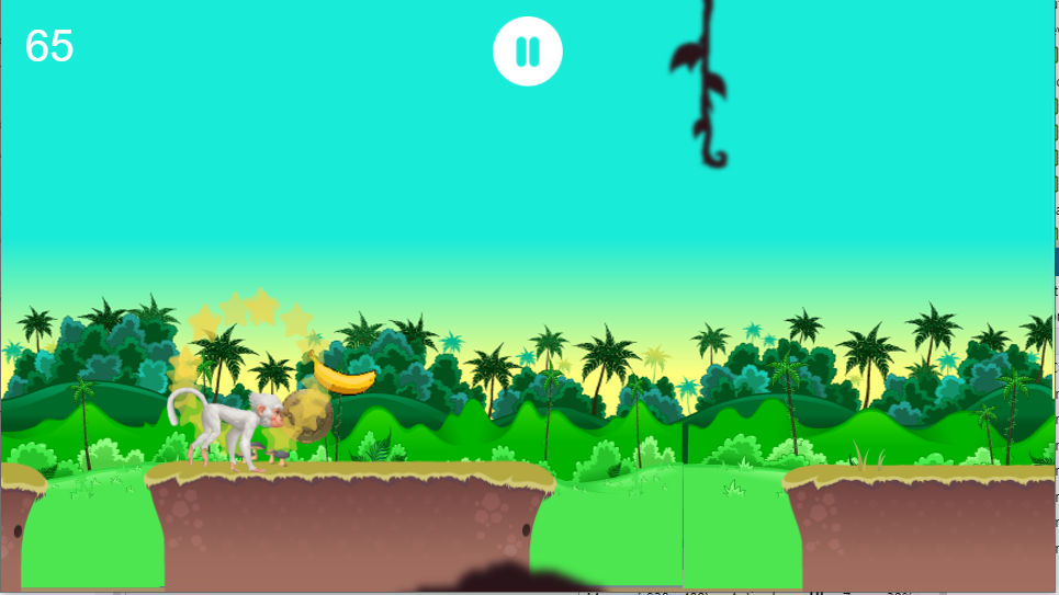 Banana Monkey Adventure. Game Screenshot