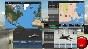 Captura de Tela do Jogo AirFighters Pro - Combat Flight Simulator