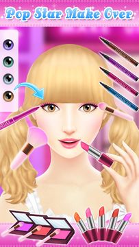 Angelina's Pop Star Salon Game Screenshot