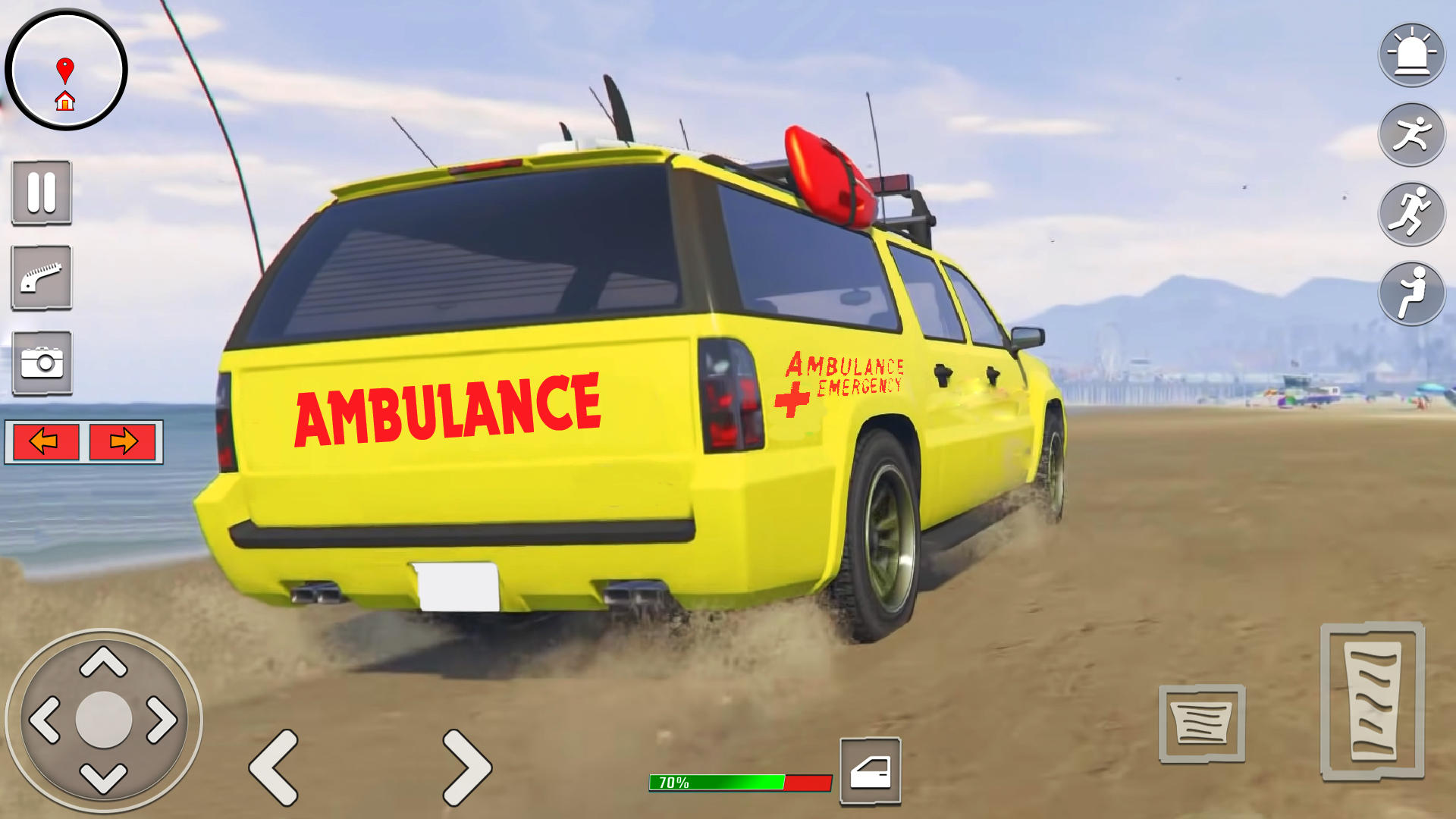 Ambulance Driver Simulator Game Screenshot