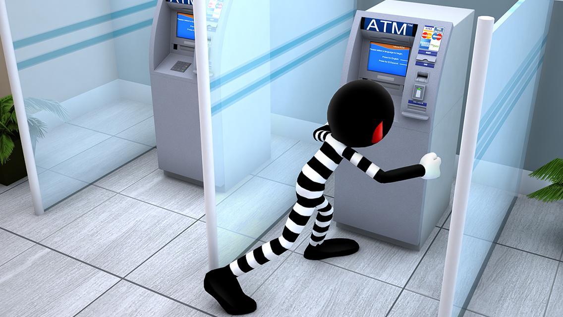 Cuplikan Layar Game Stickman Bank Robbery Escape