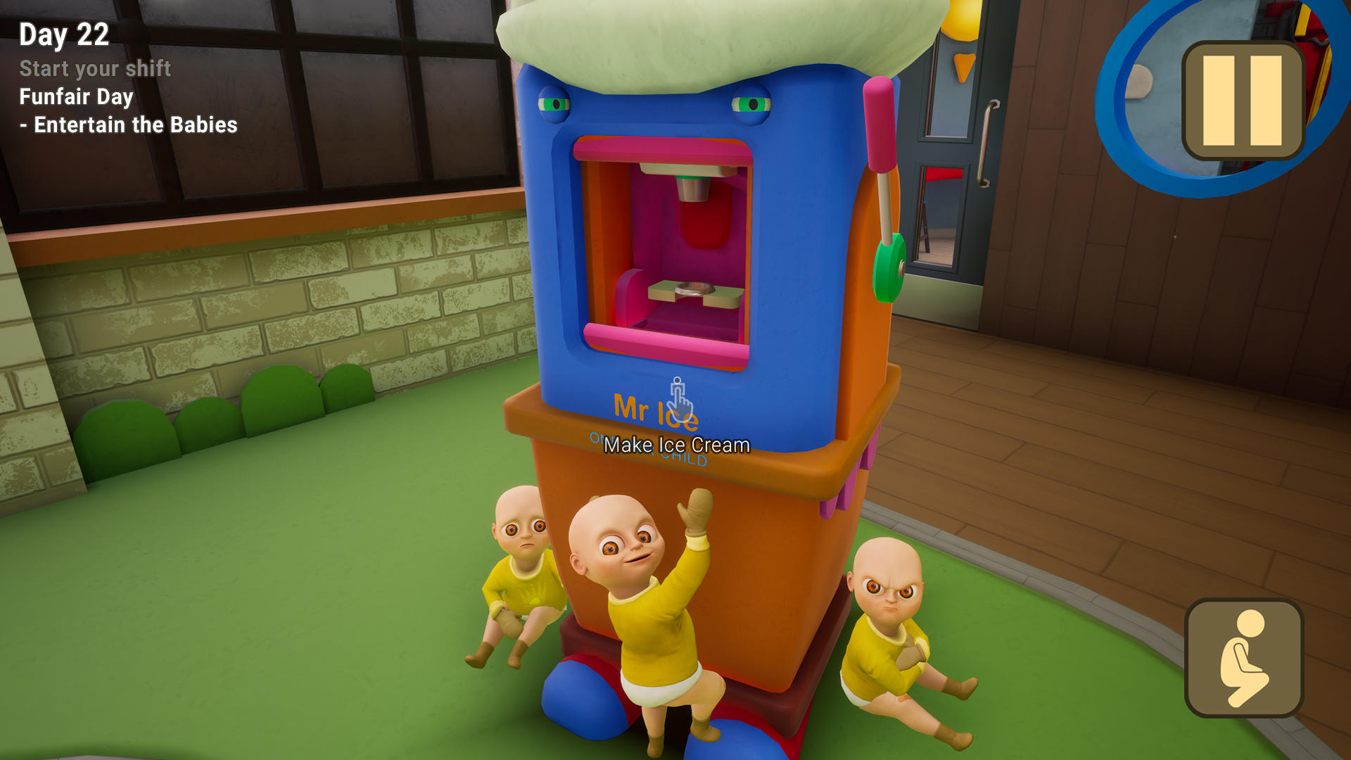 The Baby In Yellow Game Screenshot