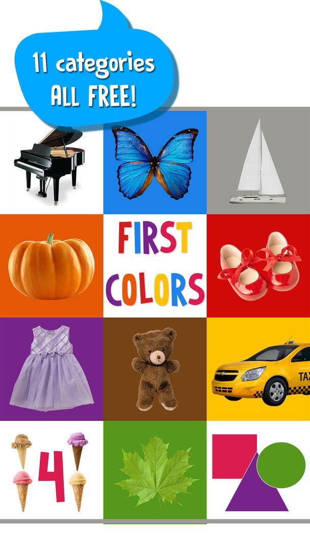 First Words for Baby: Colors 게임 스크린 샷