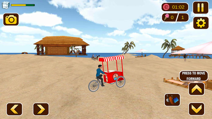 Ice Cream Beach Delivery Simulator Game Screenshot