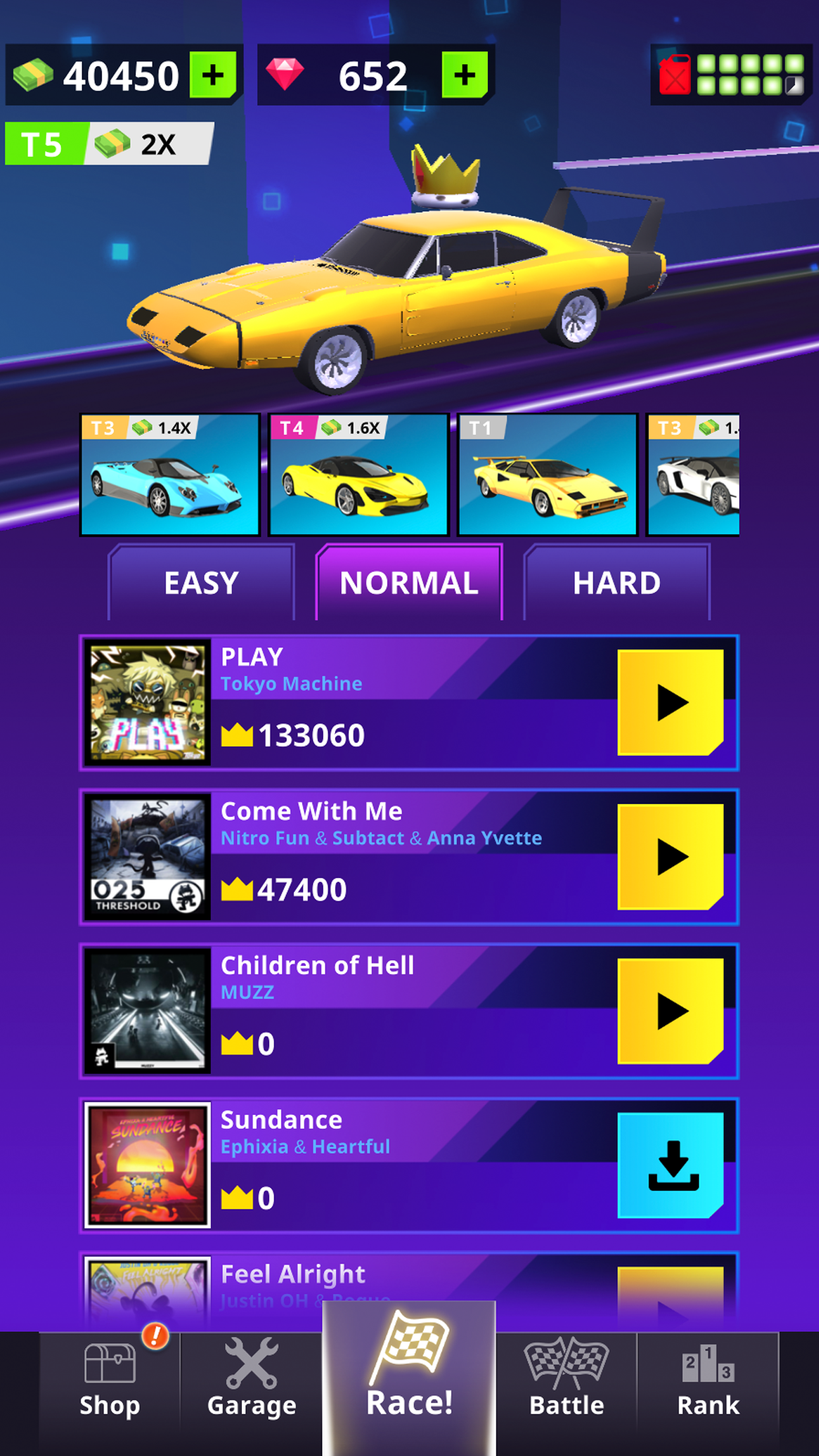Screenshot of Racing Rhythm