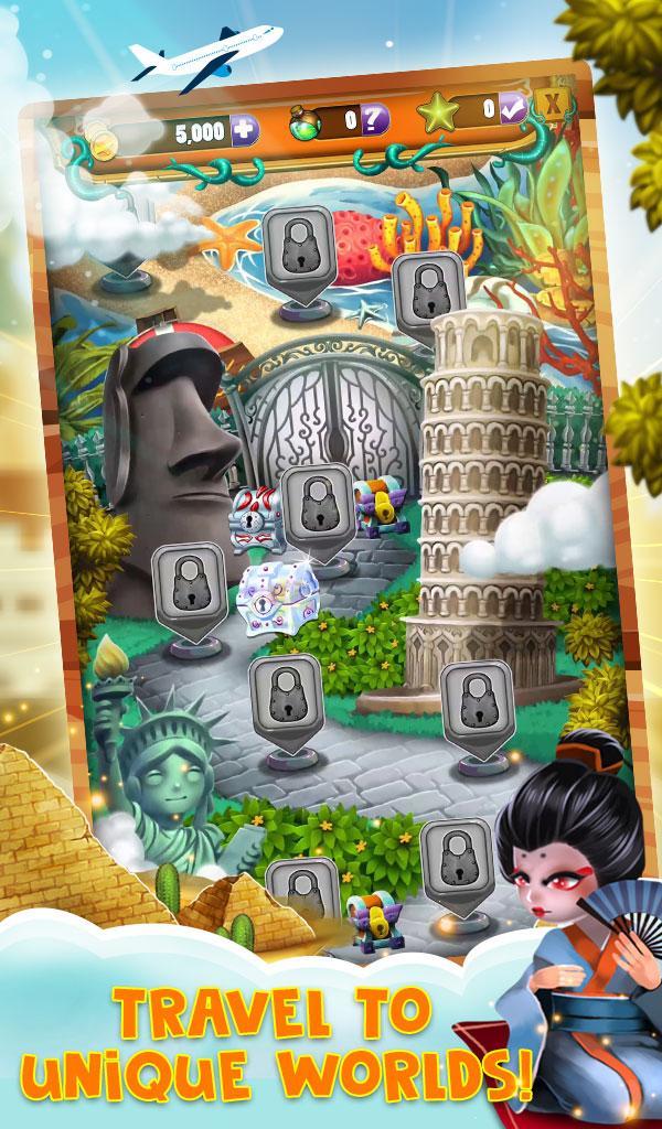 Match 3 World Adventure - City Quest 게임 스크린 샷
