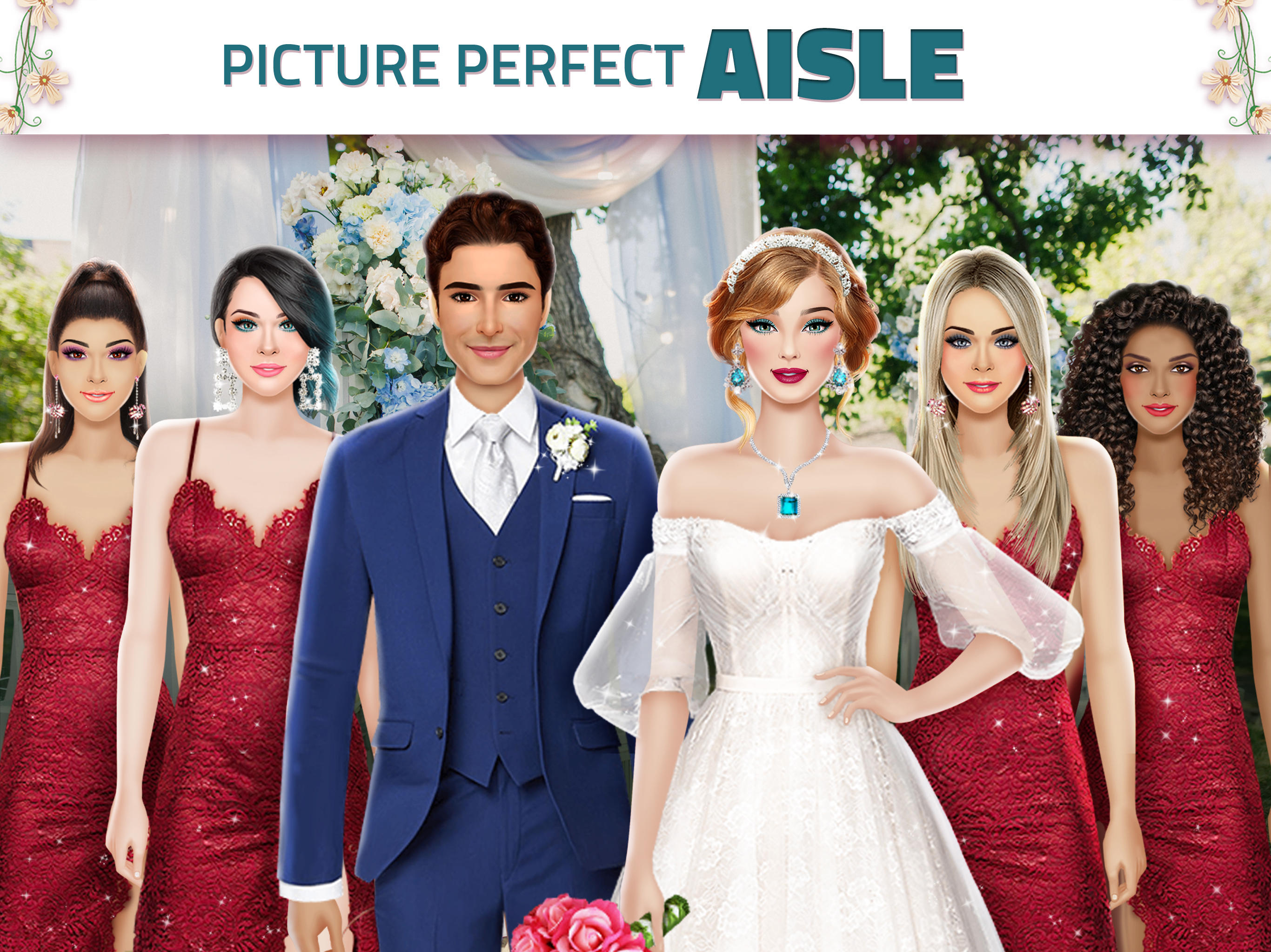 Super Wedding Dress Up Stylist Game Screenshot