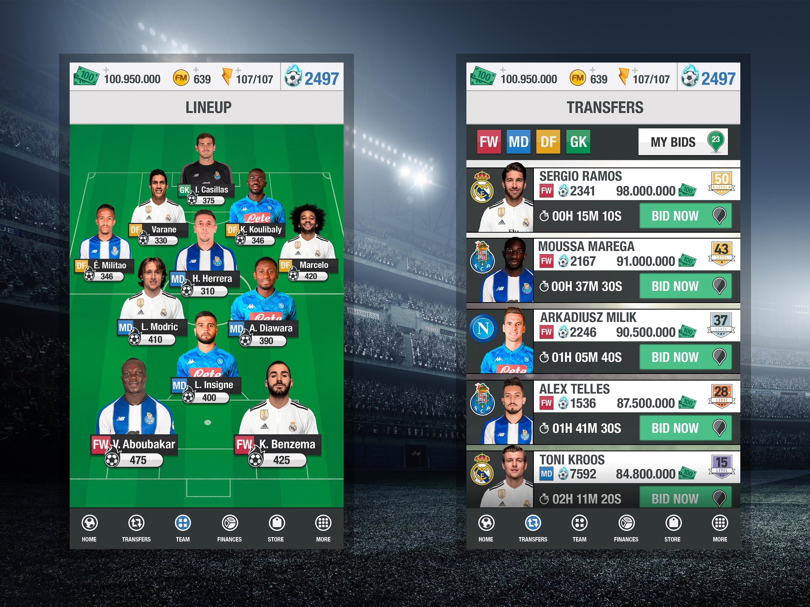 Screenshot of PRO Soccer Cup Fantasy Manager