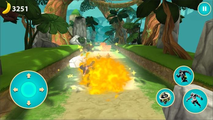 Gorilla Runner! Endless Spin Game Screenshot