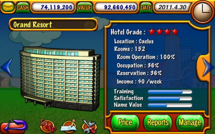 Screenshot of Hotel Tycoon