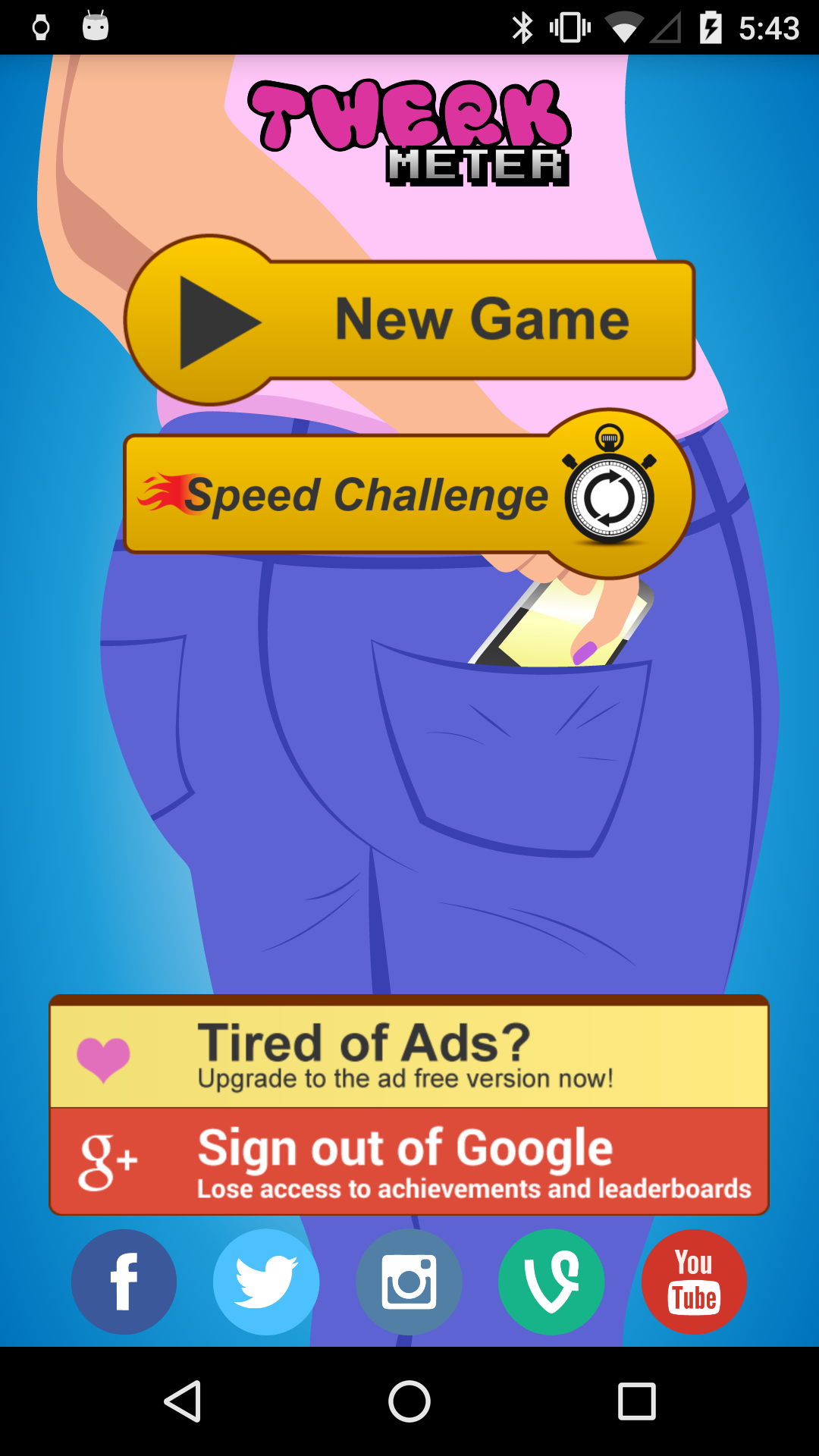 Twerk Meter Game Screenshot