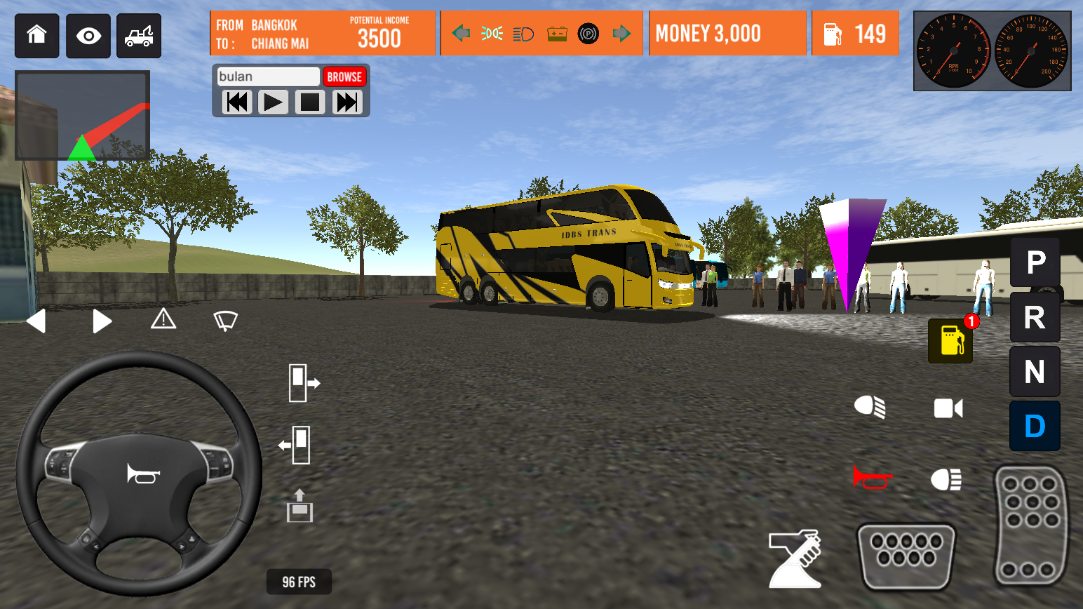 Thailand Bus Simulator Game Screenshot