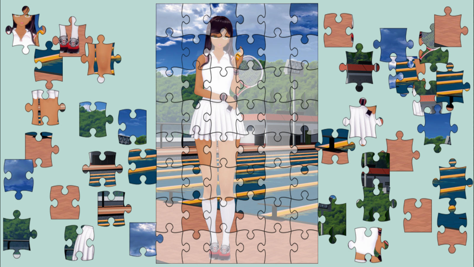 Jigsaw Pink Game Screenshot