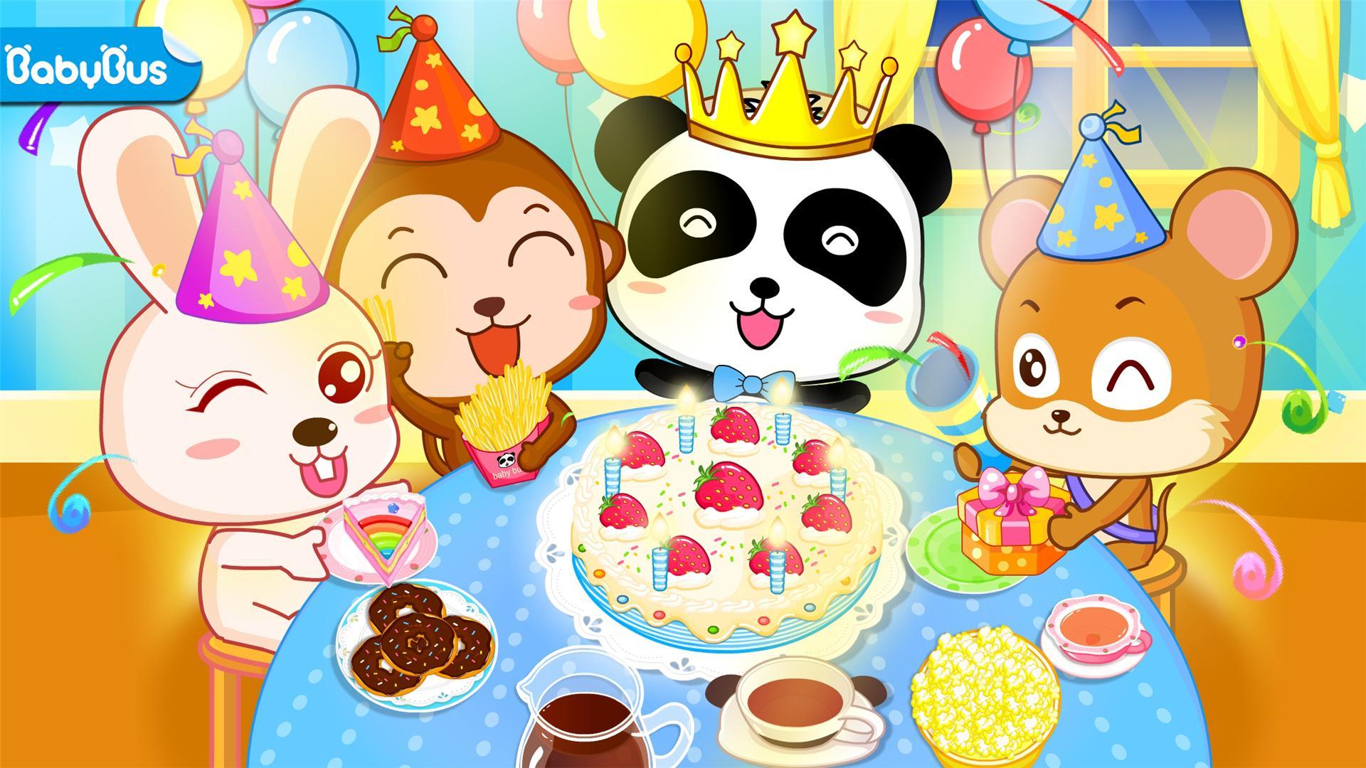 Baby Panda's Birthday Party Game Screenshot