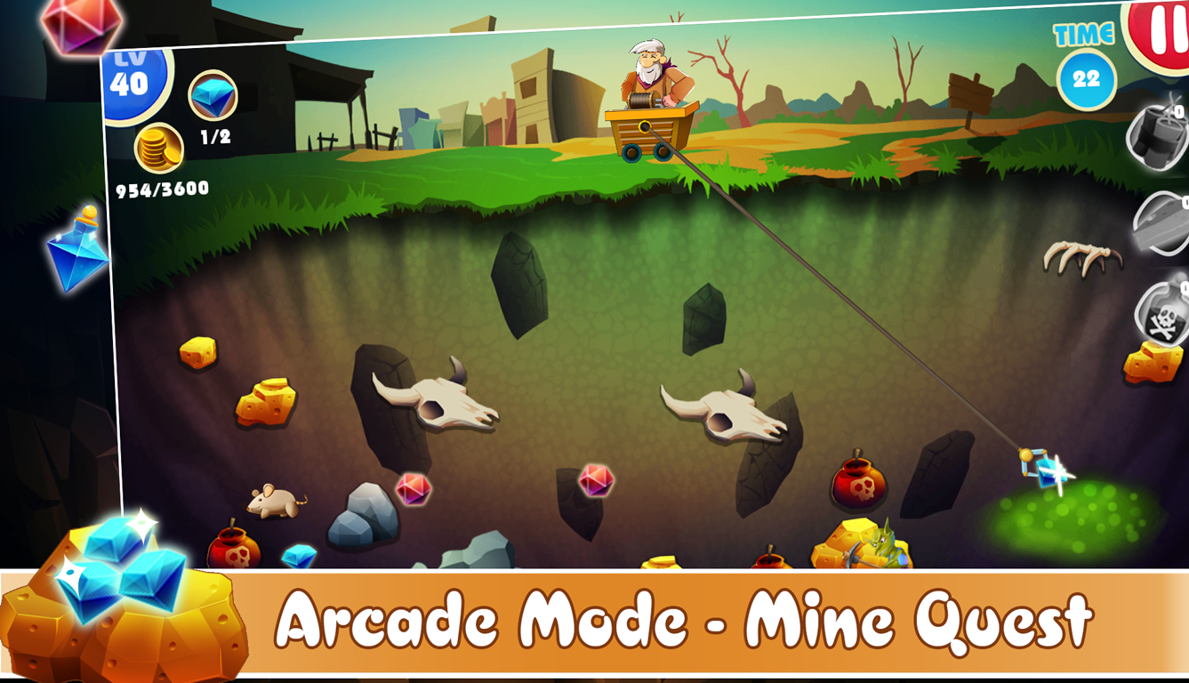 Gold Miner - Mine Quest Game Screenshot