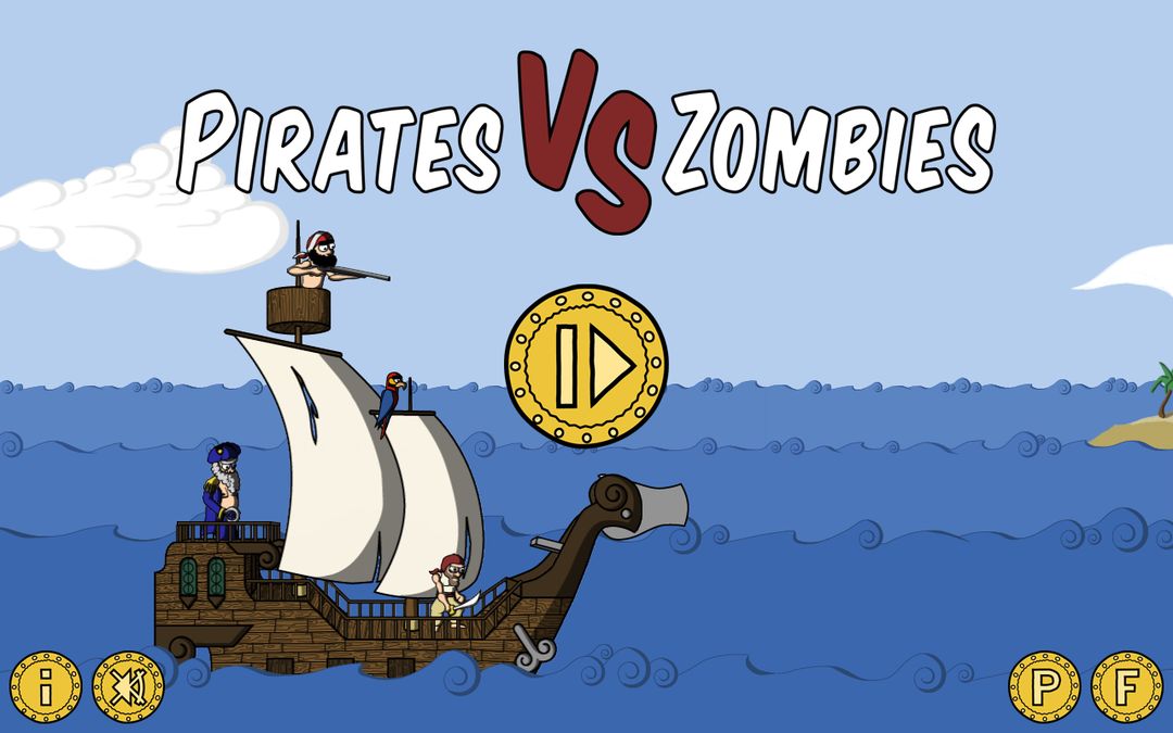 Pirates Vs Zombies ภาพหน้าจอเกม