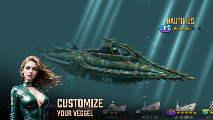 Uboat Attack ゲームのスクリーンショット