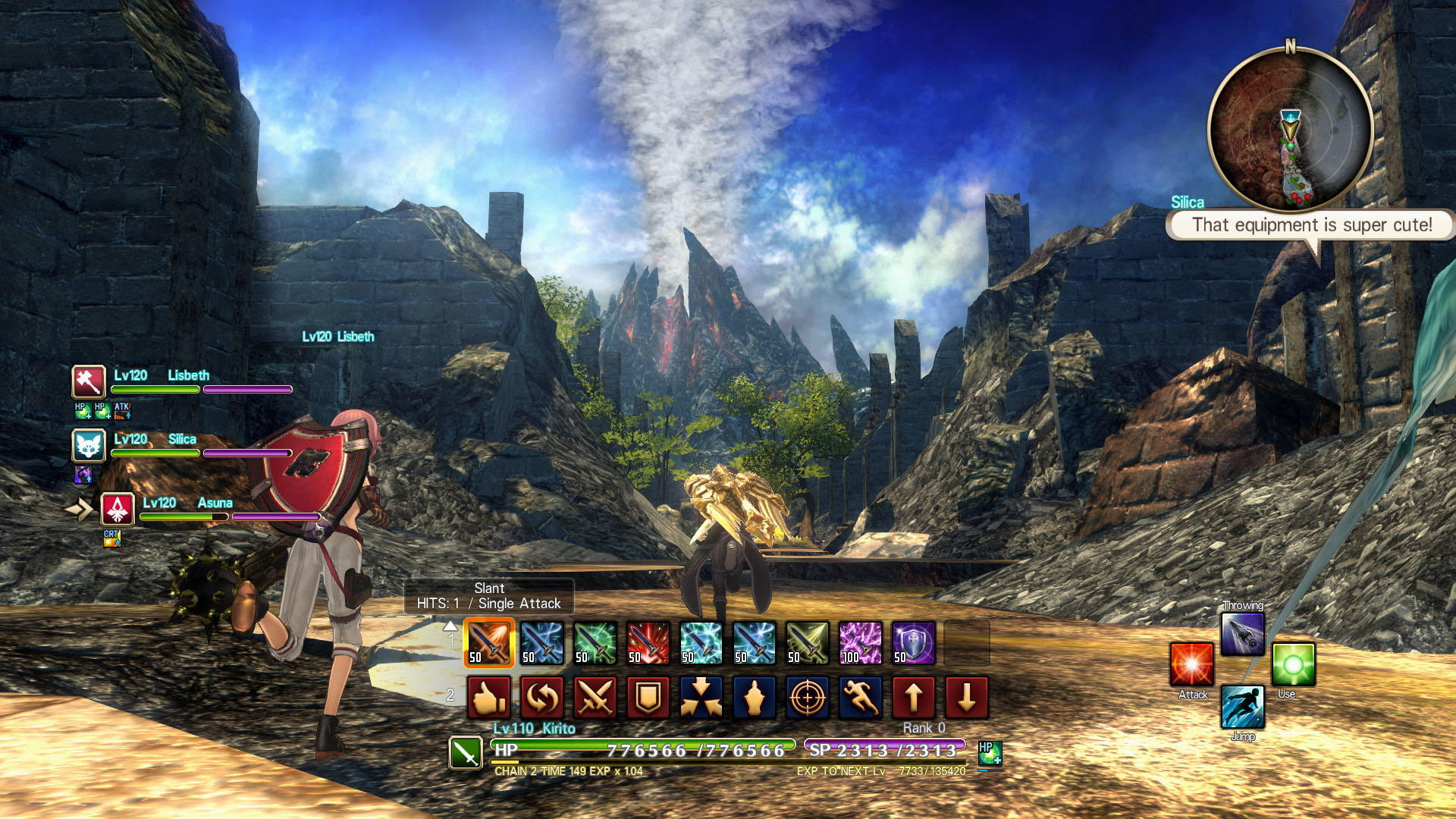 Screenshot of Sword Art Online: Hollow Realization Deluxe Edition