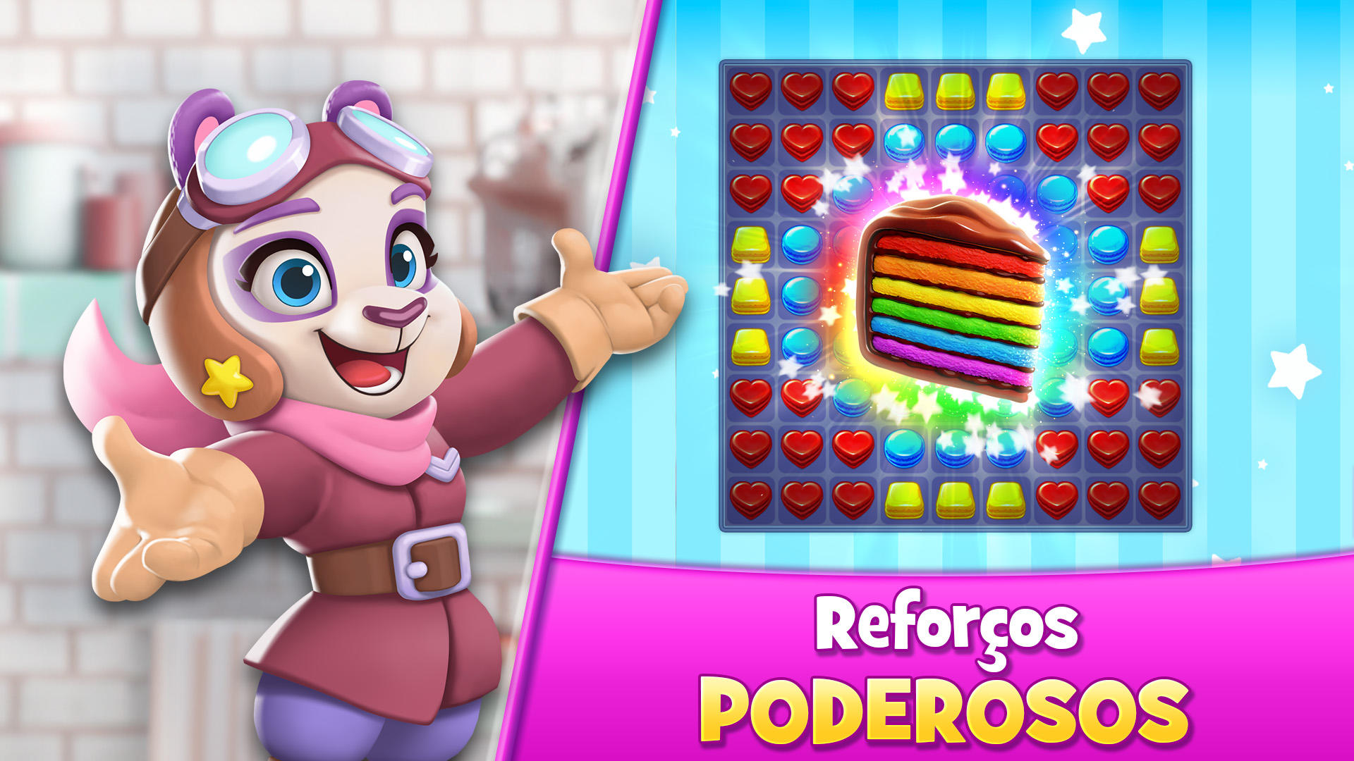 Captura de Tela do Jogo Cookie Jam: jogo de combinar 3