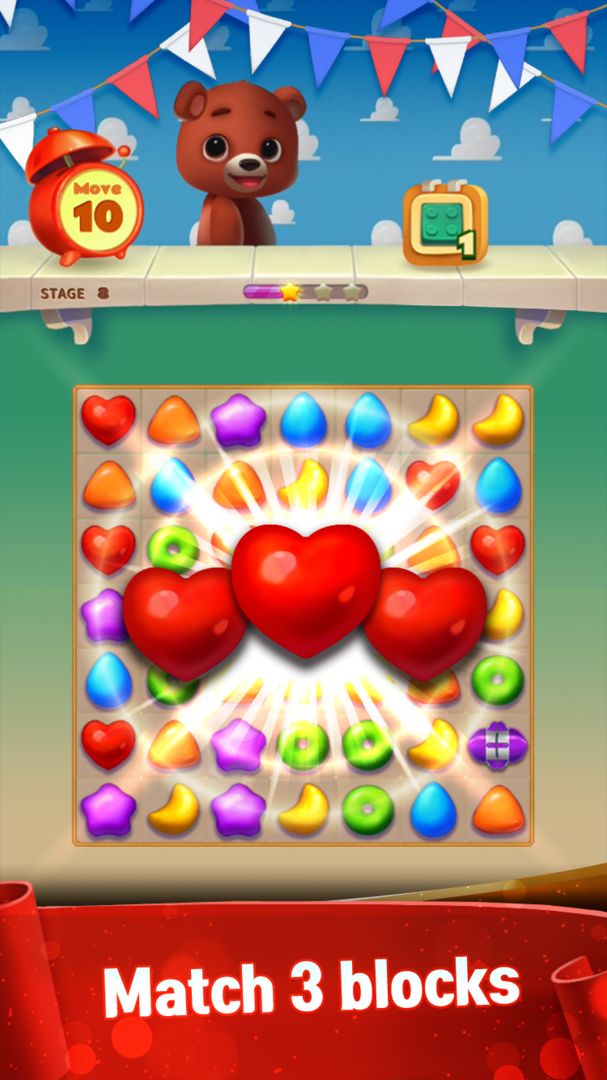 Toy Bear Sweet POP : Match 3 Puzzle ภาพหน้าจอเกม