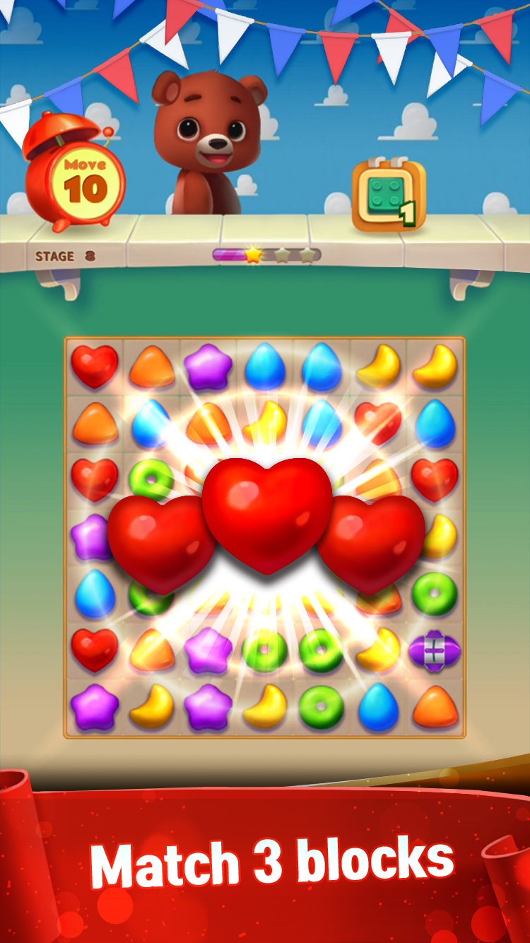 Toy Bear Sweet POP : Match 3 Puzzle Game Screenshot